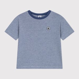 T-shirt til børn - Blånistret