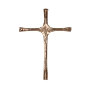 Bronzekors til væg, 22 cm