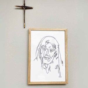 Jesu Ansigt af Hakon, Plakat, A4
