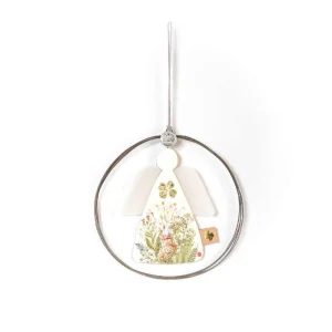 Ophæng, Engel i krans med blomster