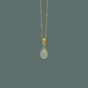 Simple NECKLACE grøn ametyst